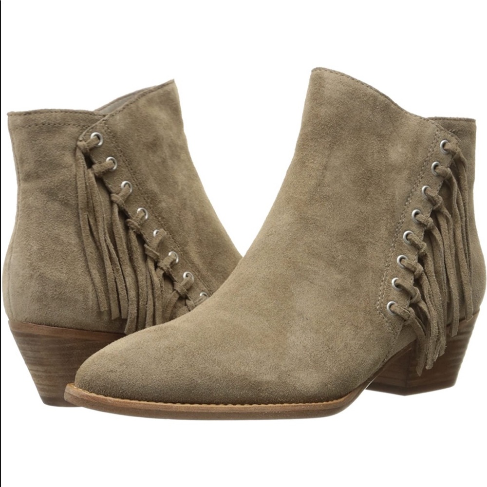 NWOT Ash Lenny Suede Fringe Booties